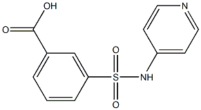 3-[(pyridin-4-ylamino)sulfonyl]benzoic acid Struktur