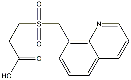 3-[(quinolin-8-ylmethane)sulfonyl]propanoic acid Struktur