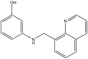 3-[(quinolin-8-ylmethyl)amino]phenol Struktur