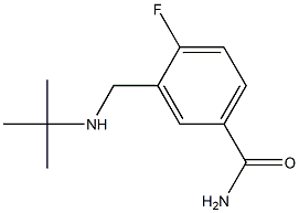 3-[(tert-butylamino)methyl]-4-fluorobenzamide Struktur