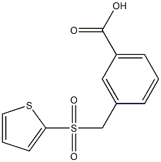 3-[(thiophene-2-sulfonyl)methyl]benzoic acid Struktur