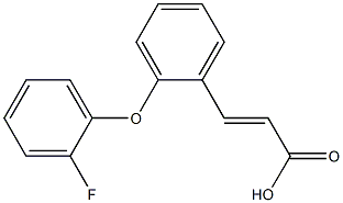 3-[2-(2-fluorophenoxy)phenyl]prop-2-enoic acid Struktur