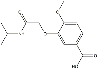 3-[2-(isopropylamino)-2-oxoethoxy]-4-methoxybenzoic acid Struktur