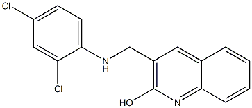 3-{[(2,4-dichlorophenyl)amino]methyl}quinolin-2-ol Struktur