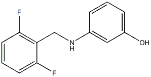 3-{[(2,6-difluorophenyl)methyl]amino}phenol Struktur