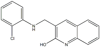 3-{[(2-chlorophenyl)amino]methyl}quinolin-2-ol Struktur