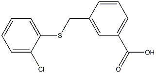 3-{[(2-chlorophenyl)sulfanyl]methyl}benzoic acid Struktur