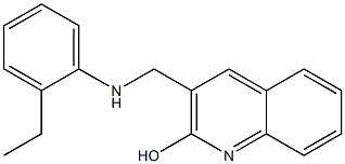 3-{[(2-ethylphenyl)amino]methyl}quinolin-2-ol Struktur