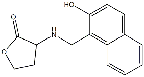 3-{[(2-hydroxynaphthalen-1-yl)methyl]amino}oxolan-2-one Struktur