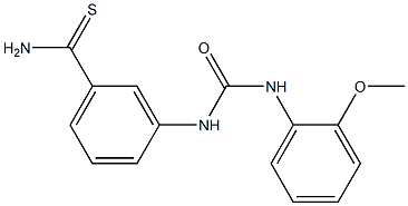 3-{[(2-methoxyphenyl)carbamoyl]amino}benzene-1-carbothioamide Struktur