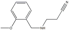 3-{[(2-methoxyphenyl)methyl]amino}propanenitrile Struktur