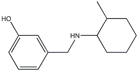 3-{[(2-methylcyclohexyl)amino]methyl}phenol Struktur