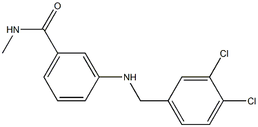 3-{[(3,4-dichlorophenyl)methyl]amino}-N-methylbenzamide Struktur