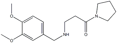 3-{[(3,4-dimethoxyphenyl)methyl]amino}-1-(pyrrolidin-1-yl)propan-1-one Struktur