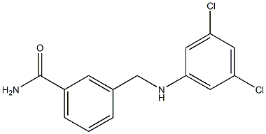 3-{[(3,5-dichlorophenyl)amino]methyl}benzamide Struktur