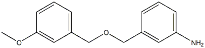 3-{[(3-methoxybenzyl)oxy]methyl}aniline Struktur