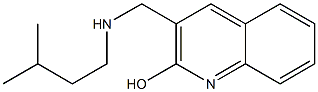 3-{[(3-methylbutyl)amino]methyl}quinolin-2-ol Struktur