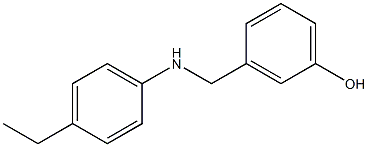 3-{[(4-ethylphenyl)amino]methyl}phenol Struktur