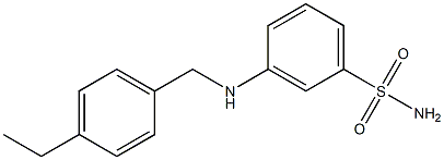 3-{[(4-ethylphenyl)methyl]amino}benzene-1-sulfonamide Struktur