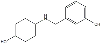 3-{[(4-hydroxycyclohexyl)amino]methyl}phenol Struktur