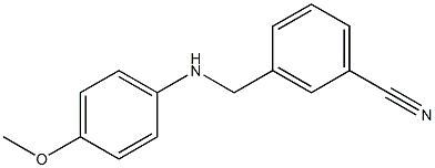 3-{[(4-methoxyphenyl)amino]methyl}benzonitrile Struktur