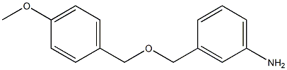 3-{[(4-methoxyphenyl)methoxy]methyl}aniline Struktur