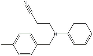 3-{[(4-methylphenyl)methyl](phenyl)amino}propanenitrile Struktur