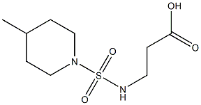 3-{[(4-methylpiperidine-1-)sulfonyl]amino}propanoic acid Struktur