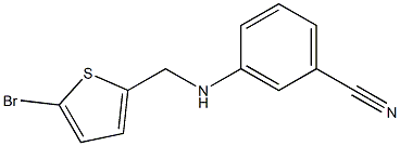 3-{[(5-bromothiophen-2-yl)methyl]amino}benzonitrile Struktur