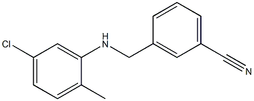 3-{[(5-chloro-2-methylphenyl)amino]methyl}benzonitrile Struktur