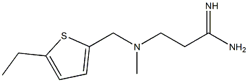 3-{[(5-ethylthiophen-2-yl)methyl](methyl)amino}propanimidamide Struktur