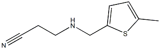 3-{[(5-methylthiophen-2-yl)methyl]amino}propanenitrile Struktur