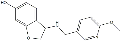 3-{[(6-methoxypyridin-3-yl)methyl]amino}-2,3-dihydro-1-benzofuran-6-ol Struktur