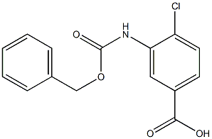 3-{[(benzyloxy)carbonyl]amino}-4-chlorobenzoic acid Struktur