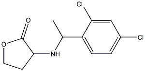 3-{[1-(2,4-dichlorophenyl)ethyl]amino}oxolan-2-one Struktur