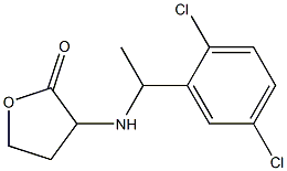 3-{[1-(2,5-dichlorophenyl)ethyl]amino}oxolan-2-one Struktur