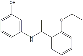 3-{[1-(2-ethoxyphenyl)ethyl]amino}phenol Struktur