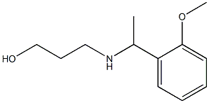 3-{[1-(2-methoxyphenyl)ethyl]amino}propan-1-ol Struktur