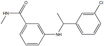 3-{[1-(3-chlorophenyl)ethyl]amino}-N-methylbenzamide Struktur