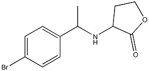 3-{[1-(4-bromophenyl)ethyl]amino}oxolan-2-one Struktur