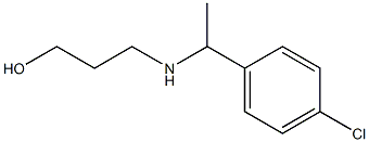 3-{[1-(4-chlorophenyl)ethyl]amino}propan-1-ol Struktur