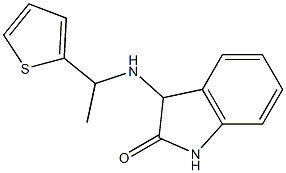 3-{[1-(thiophen-2-yl)ethyl]amino}-2,3-dihydro-1H-indol-2-one Struktur