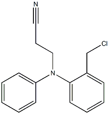 3-{[2-(chloromethyl)phenyl](phenyl)amino}propanenitrile Struktur