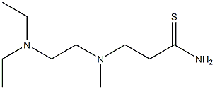 3-{[2-(diethylamino)ethyl](methyl)amino}propanethioamide Struktur