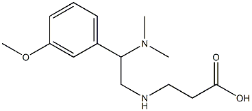 3-{[2-(dimethylamino)-2-(3-methoxyphenyl)ethyl]amino}propanoic acid Struktur