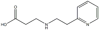 3-{[2-(pyridin-2-yl)ethyl]amino}propanoic acid Struktur