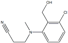 3-{[3-chloro-2-(hydroxymethyl)phenyl](methyl)amino}propanenitrile Struktur