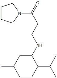 3-{[5-methyl-2-(propan-2-yl)cyclohexyl]amino}-1-(pyrrolidin-1-yl)propan-1-one Struktur