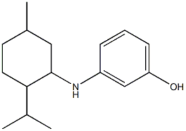 3-{[5-methyl-2-(propan-2-yl)cyclohexyl]amino}phenol Struktur