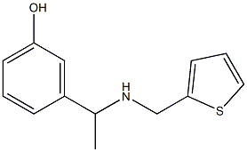 3-{1-[(thiophen-2-ylmethyl)amino]ethyl}phenol Struktur